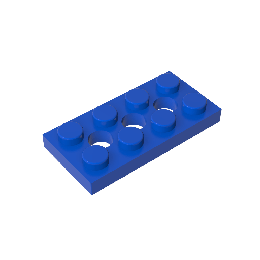 Placa técnica 2 x 4 [3 agujeros]-MyGobricksEs