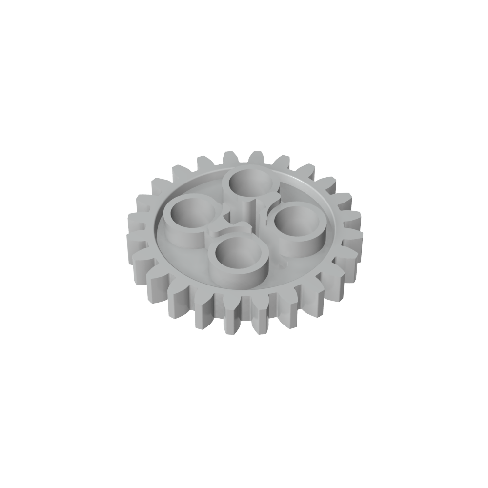 Engranaje Technic de 24 dientes [estilo antiguo - Tres orificios para ejes]-MyGobricksEs