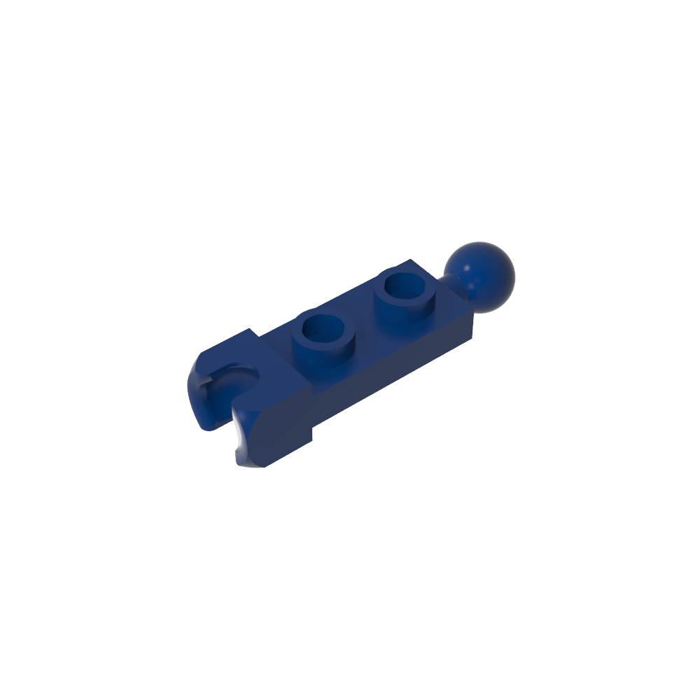 Placa especial 1 x 2 con copa de extremo de 5,9 mm y bola de remolque-MyGobricksEs
