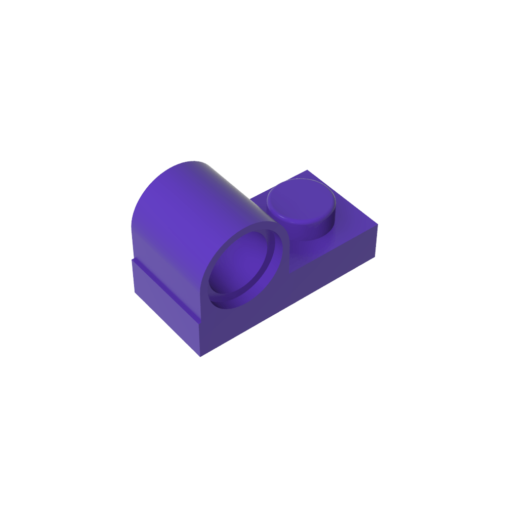 Placa especial 1 x 2 con orificio para pasador en la parte superior-MyGobricksEs