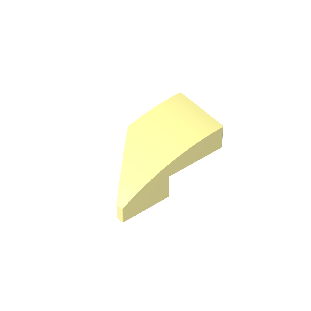 Pendiente curva 2 x 1 con muesca para perno a la derecha-MyGobricksEs