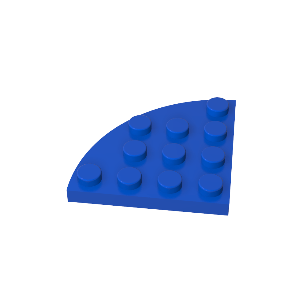 Placa de esquina redonda 4 x 4-MyGobricksEs