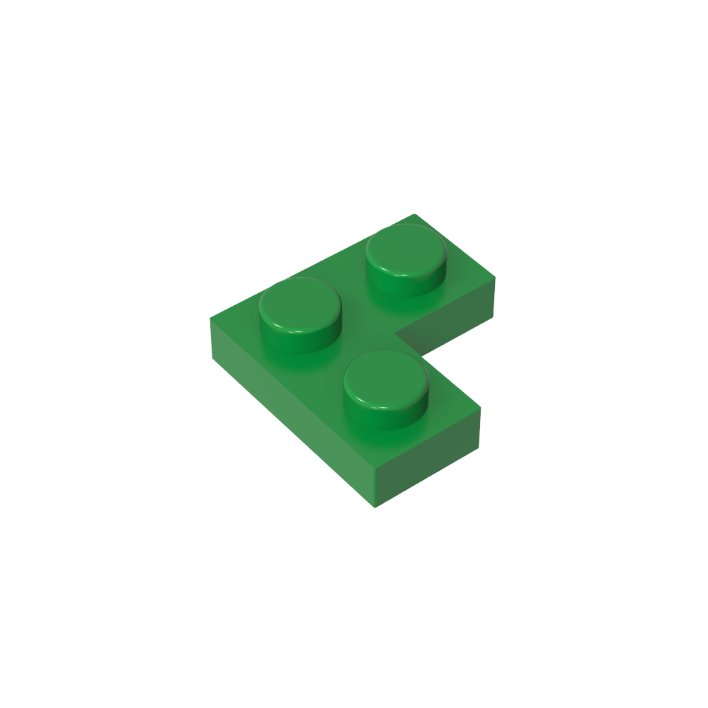 Placa 2 x 2 Esquina-MyGobricksEs