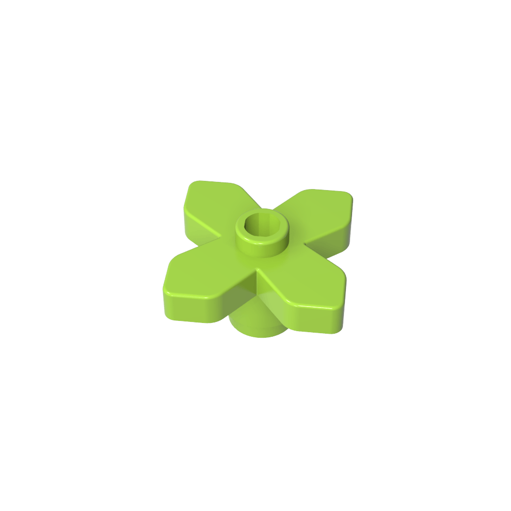 Planta, Flor 2 x 2 Hojas - Angular-MyGobricksEs