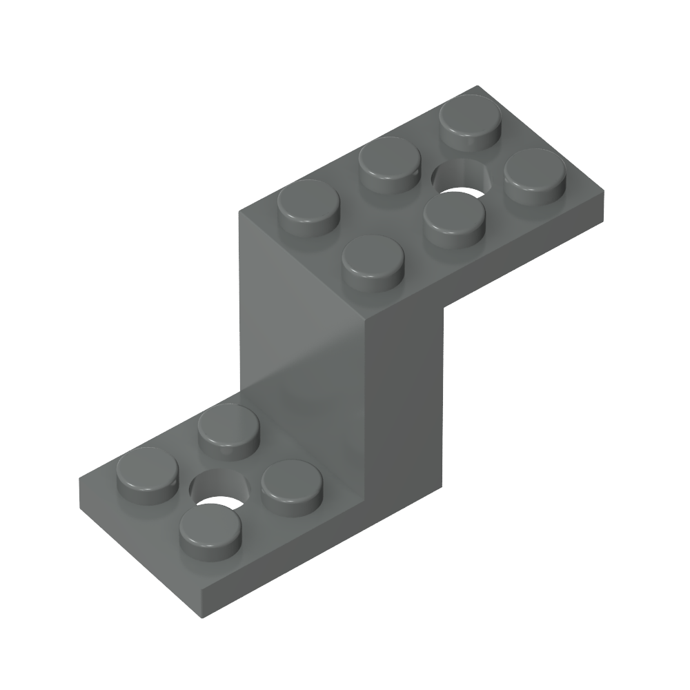 Soporte 5 x 2 x 2 1/3 con soporte de perno interior-MyGobricksEs