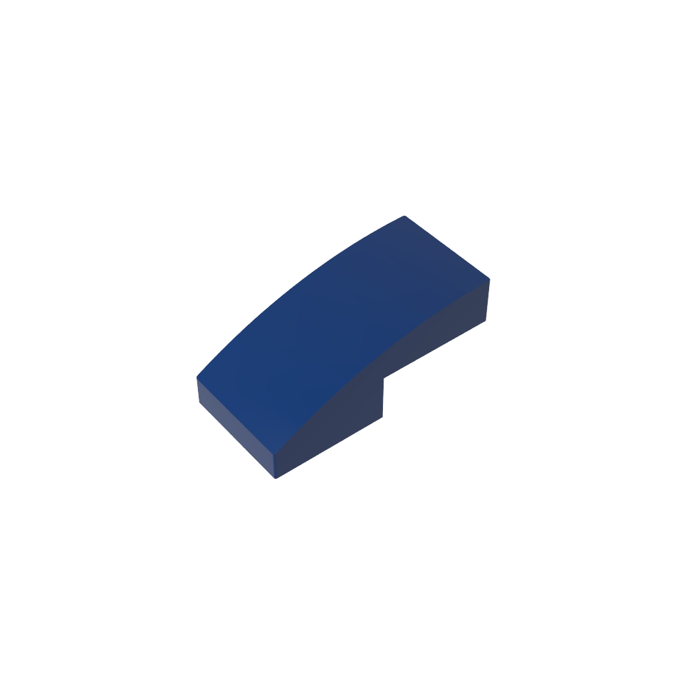 Pendiente curva 2 x 1 sin montantes [1/2 arco]-MyGobricksEs