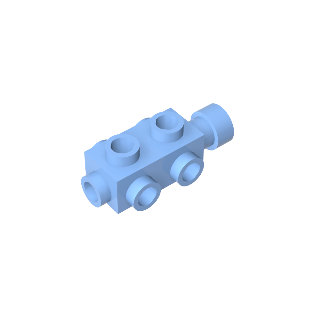 Ladrillo especial 1 x 2 x 2/3 con montantes en los laterales-MyGobricksEs