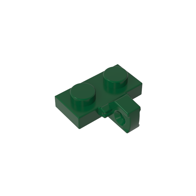Placa de bisagra 1 x 2 con bloqueo con 1 dedo en el lateral, sin ranura-MyGobricksEs