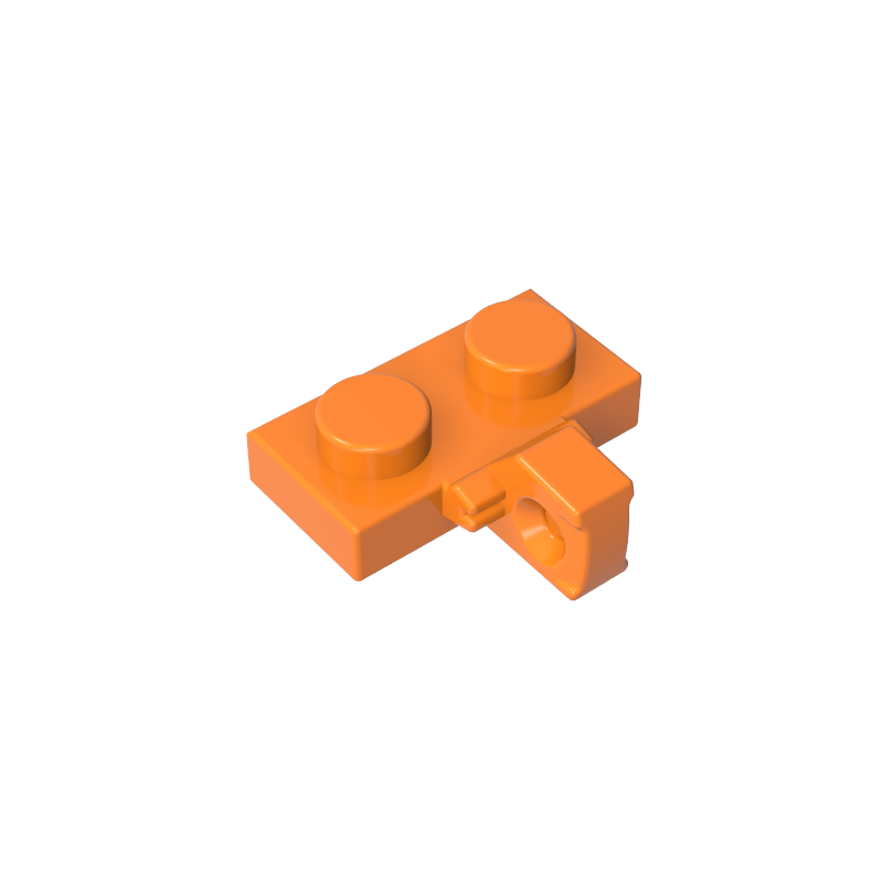 Placa de bisagra 1 x 2 con bloqueo con 1 dedo en el lateral, sin ranura-MyGobricksEs