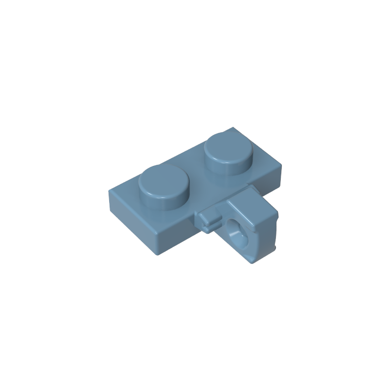 Placa de bisagra 1 x 2 con bloqueo con 1 dedo en el lateral, sin ranura-MyGobricksEs