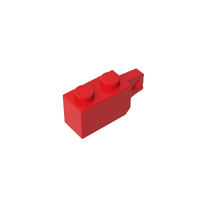 Teja 1x2 con bisagra longitudinal en un lado (convexa)