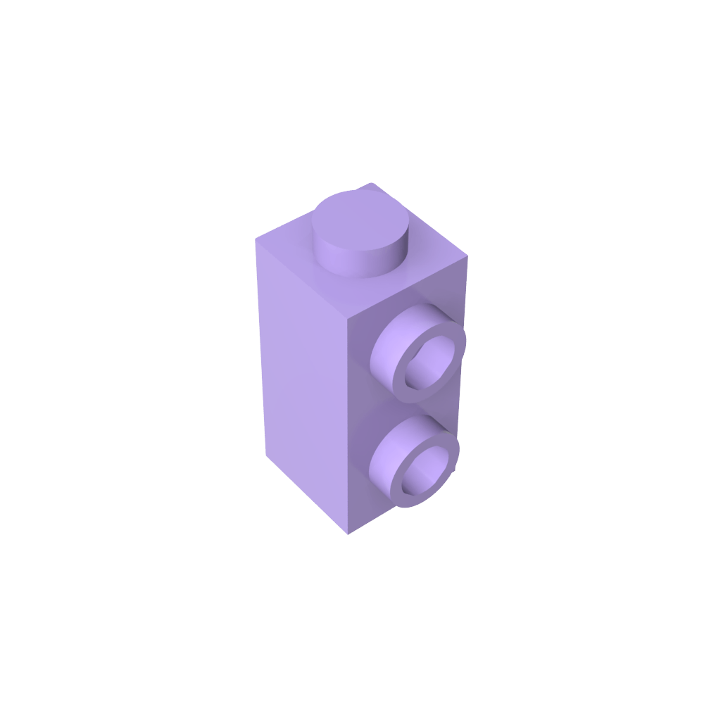 Ladrillo especial 1 x 1 x 1 2/3 con montantes en 1 lado-MyGobricksEs