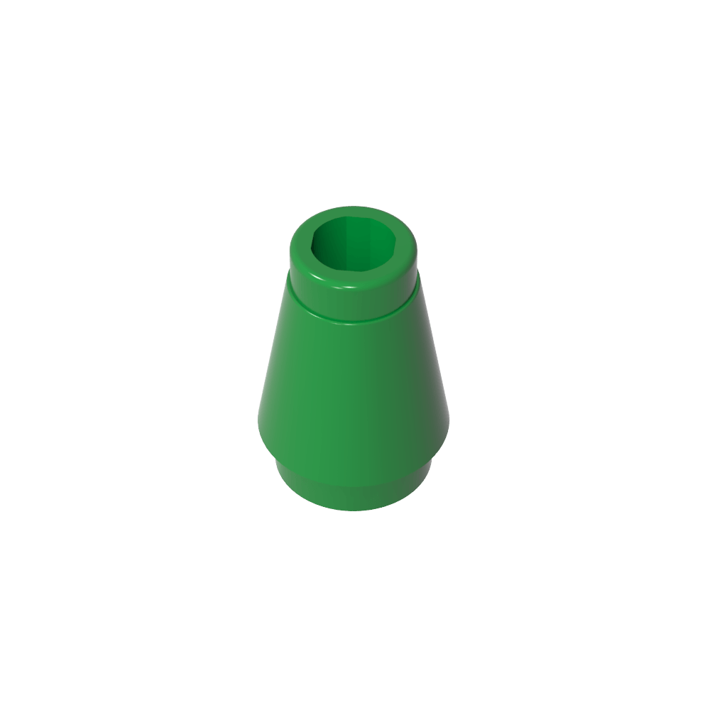 Cono 1 x 1 [Sin ranura superior]-MyGobricksEs