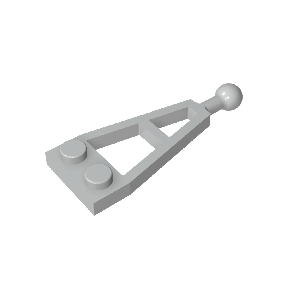 Placa especial 1 x 2 con bola de remolque larga-MyGobricksEs