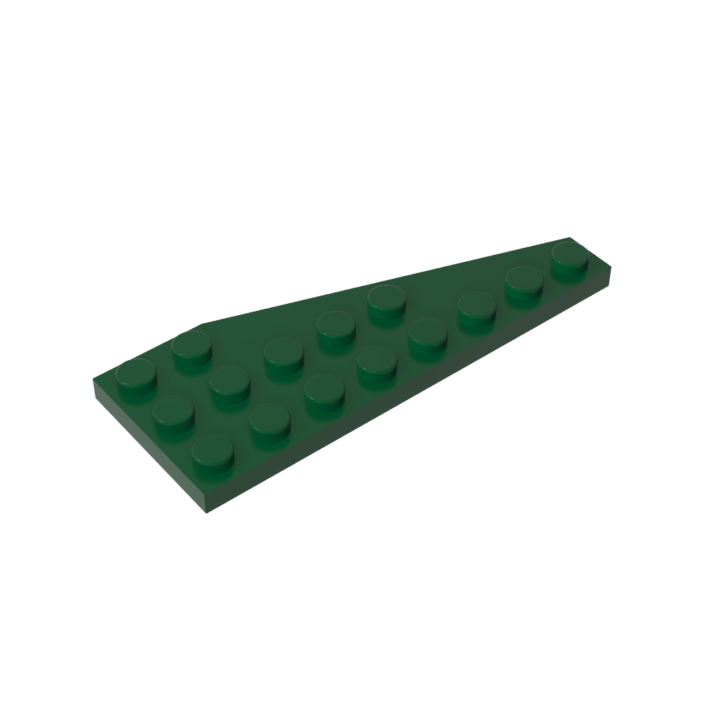 Placa de cuña 8 x 3 izquierda-MyGobricksEs