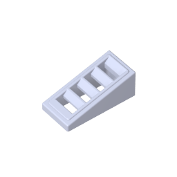 Pendiente 18° 2 x 1 x 2/3 con 4 ranuras-MyGobricksEs