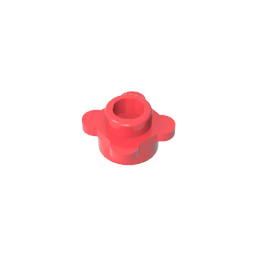 Planta, Flor, Plato Redondo 1 x 1 con 4 Pétalos-MyGobricksEs
