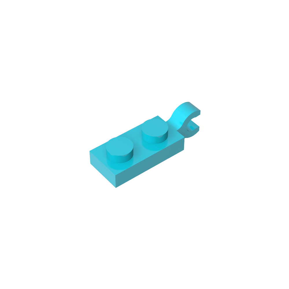 Placa Especial 1 x 2 con Clip Horizontal en el Extremo-MyGobricksEs