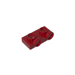 Placa, Modificada 1 x 2 con 2 puntos salientes Invertida-MyGobricksEs