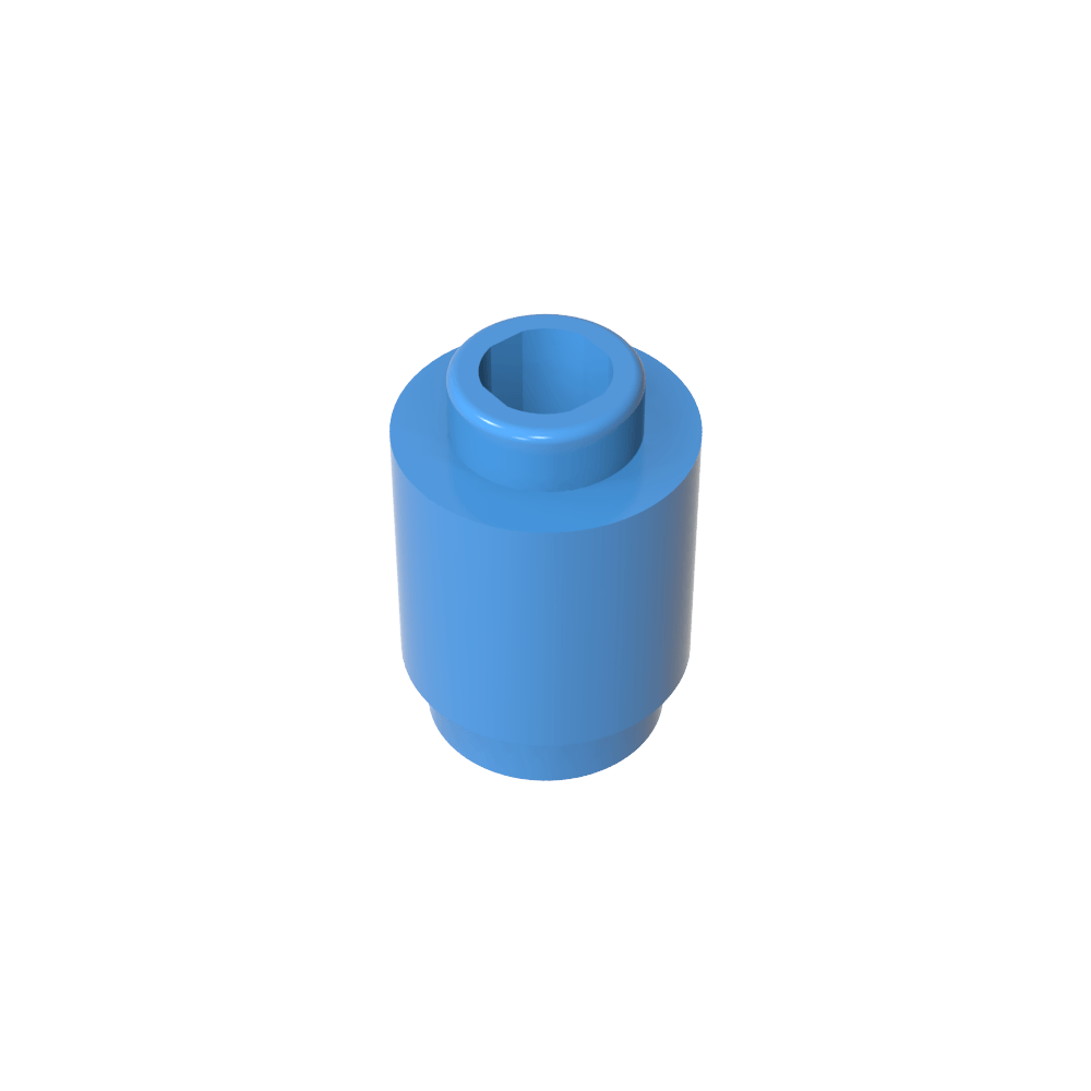 Ladrillo redondo 1 x 1 perno abierto-MyGobricksEs
