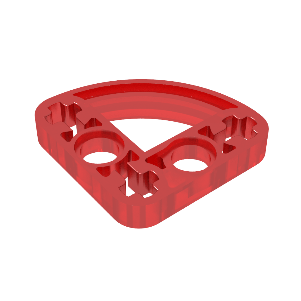 Viga técnica 3 x 3 en forma de L con un cuarto de elipse delgado-MyGobricksEs