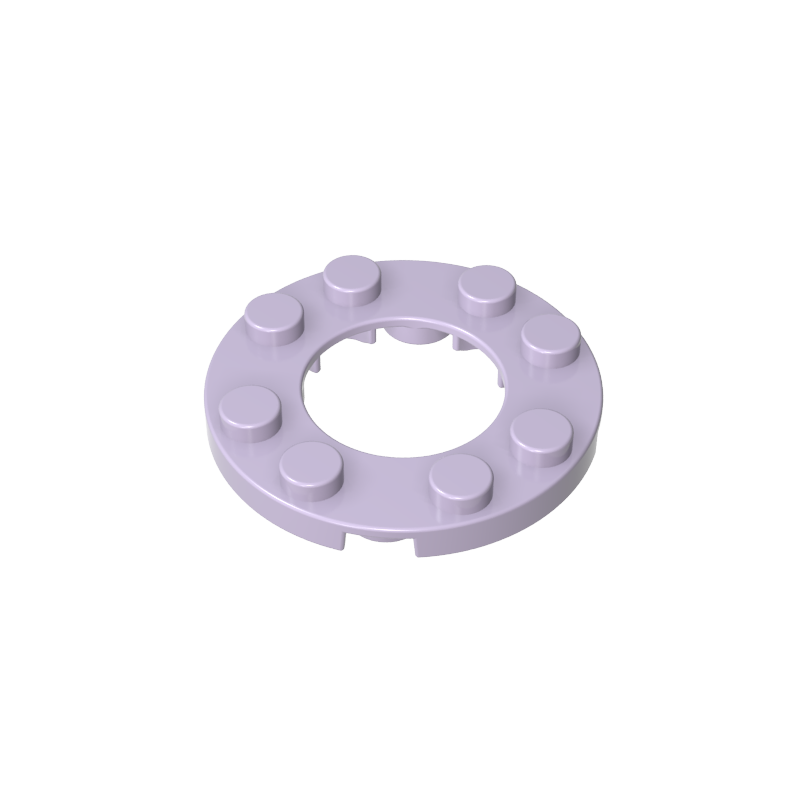 Plato redondo 4x4 con agujero 2x2-MyGobricksEs