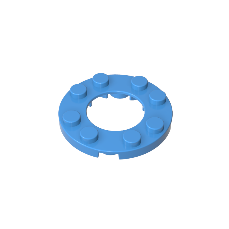 Plato redondo 4x4 con agujero 2x2-MyGobricksEs