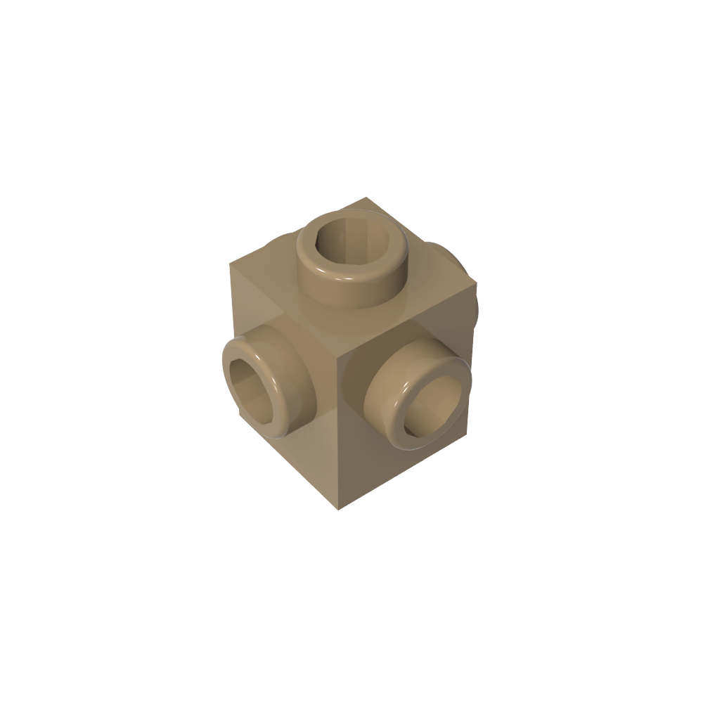 Ladrillo especial 1 x 1 pernos en los 4 lados-MyGobricksEs