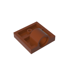 Placa Especial 2 x 2 con 1 Orificio para Pasador [Costilla Inferior Completa]-MyGobricksEs