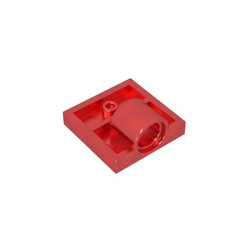 Placa Especial 2 x 2 con 1 Orificio para Pasador [Costilla Inferior Completa]-MyGobricksEs
