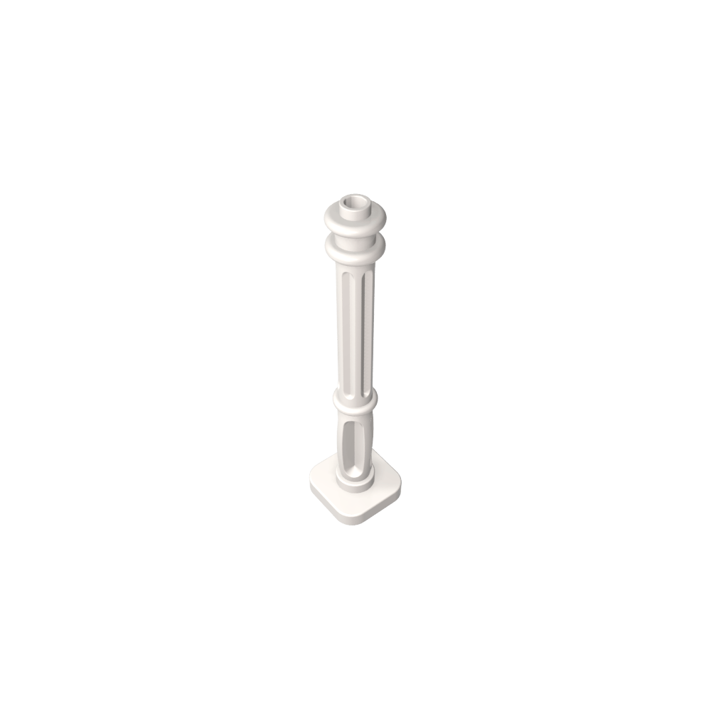 Farola de 2 x 2 x 7 con 6 flautas en la base-MyGobricksEs