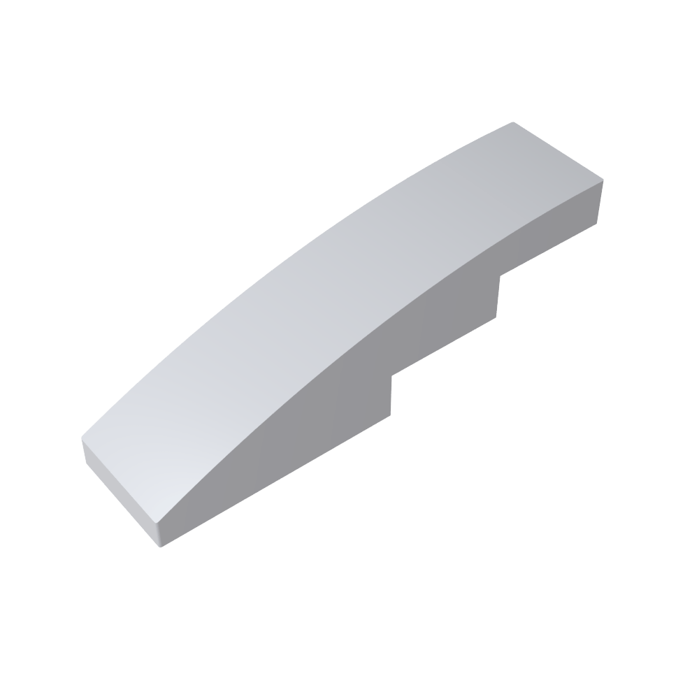 Pendiente curva 4 x 1 sin montantes [Soporte para montantes con crestas asimétricas]-MyGobricksEs