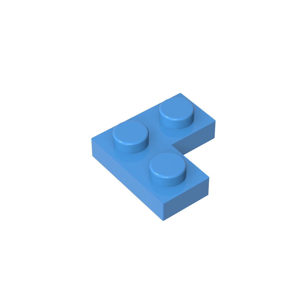 Placa 2 x 2 Esquina-MyGobricksEs