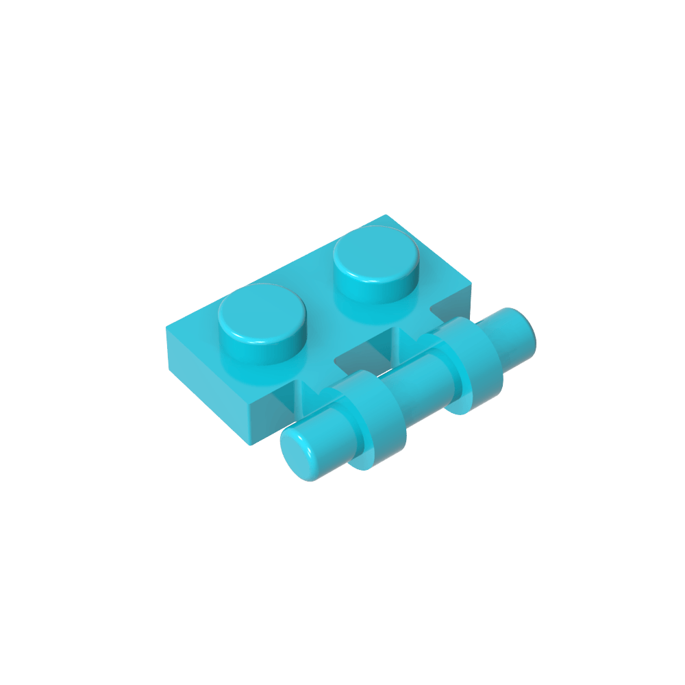 Placa especial 1 x 2 asas laterales [extremos libres]-MyGobricksEs