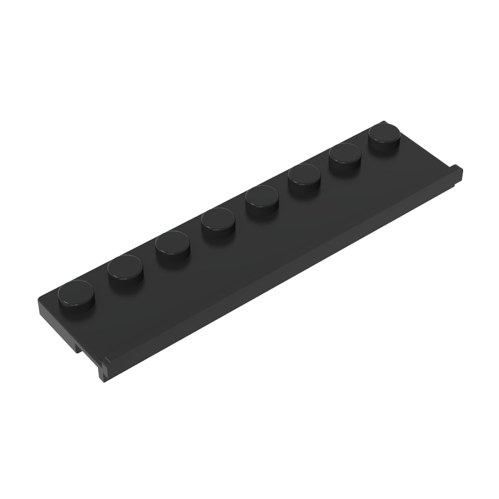 Placa especial 2 x 8 con riel para puerta-MyGobricksEs