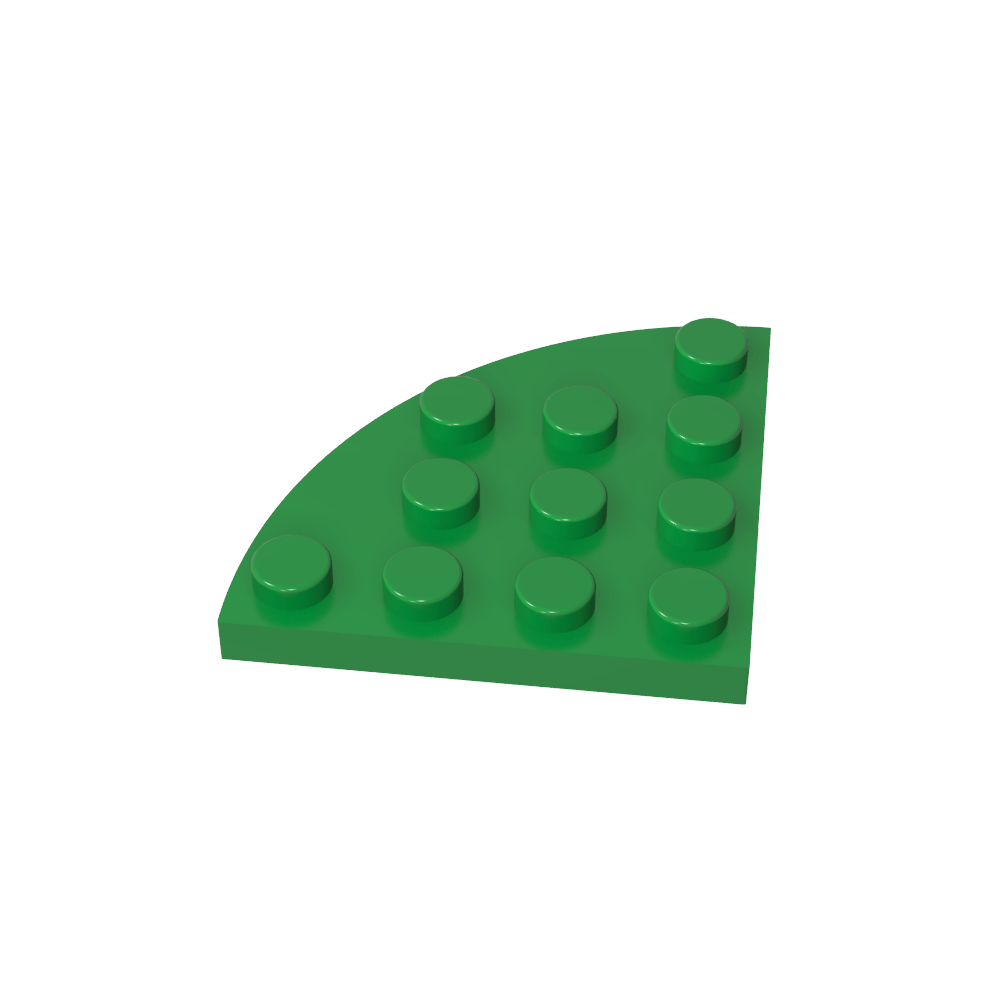Placa de esquina redonda 4 x 4-MyGobricksEs