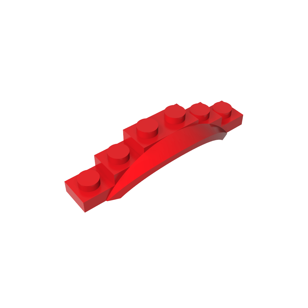 Paso de rueda, guardabarros, 1 1/2 x 6 x 1 [Arco extendido]-MyGobricksEs