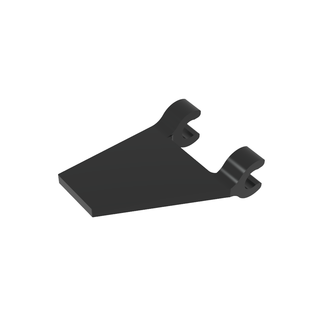 Bandera trapezoidal 2 x 2 con 2 clips [clips en U gruesos]-MyGobricksEs