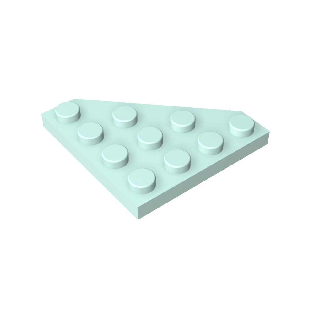 Placa de cuña de 4 x 4 con esquina cortada-MyGobricksEs