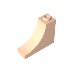 Arco de ladrillo 1 x 3 x 2 invertido [Arco interior]-MyGobricksEs