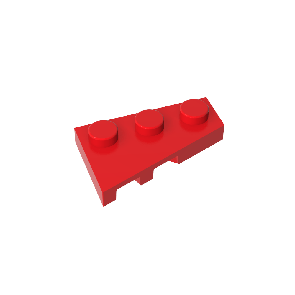Placa de cuña 3 x 2 derecha-MyGobricksEs