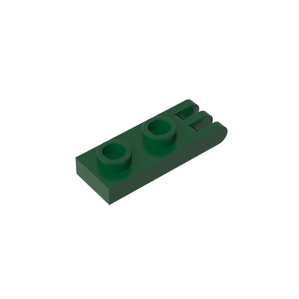 Placa de bisagra 1 x 2 con 3 dedos y pernos huecos-MyGobricksEs