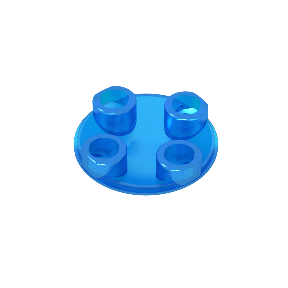 Plato redondo 2 x 2 con fondo redondeado [Boat Stud]-MyGobricksEs