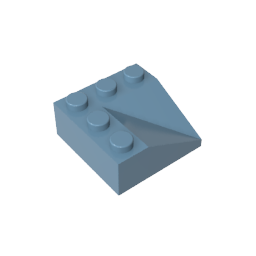 Pendiente 33° 3 x 3 Doble Cóncavo-MyGobricksEs