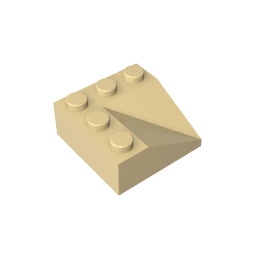 Pendiente 33° 3 x 3 Doble Cóncavo-MyGobricksEs