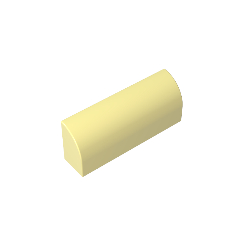 Ladrillo curvo 1 x 4 x 1 1/3 Sin montantes, parte superior curva-MyGobricksEs