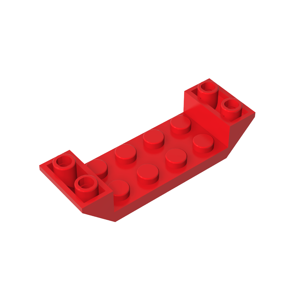 Pendiente invertida 45° 6 x 2 Doble con recorte 2 x 4-MyGobricksEs