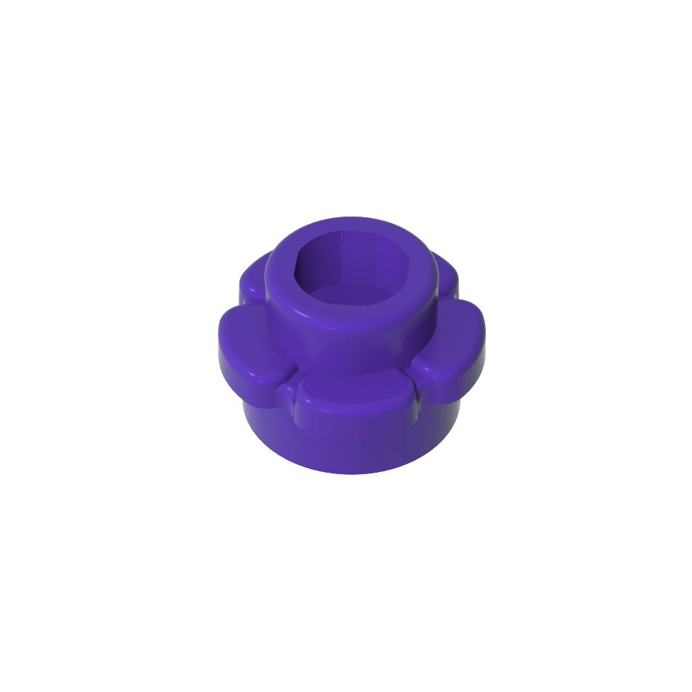Planta, Flor, Plato Redondo 1 x 1 con 5 Pétalos-MyGobricksEs