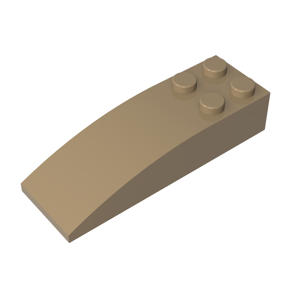 Ladrillo curvo 6 x 2-MyGobricksEs