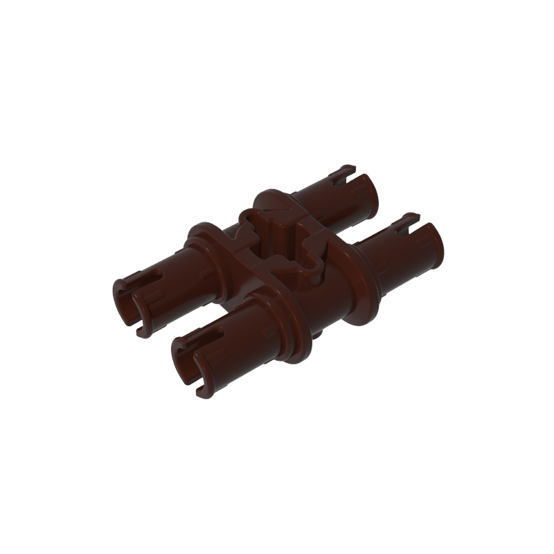 2 pernos con agujeros en forma de cruz